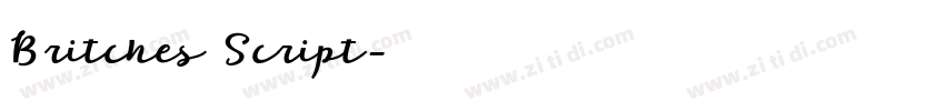 Britches Script字体转换